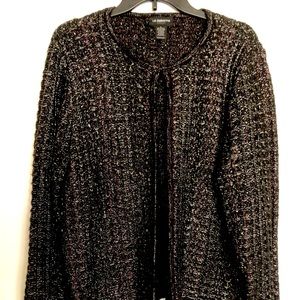 Liz Claiborne Career Sweater Black Size Large